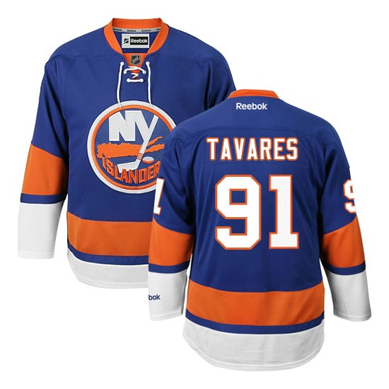 New York Islanders #91 Youth John Tavares Reebok Authentic Royal Blue Home Jersey New York Islanders #91 Youth John Tavares Reebok Authentic Royal Blue Home Jersey