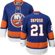 New York Islanders ＃21 Men's Kyle Okposo Reebok Authentic Royal Blue Home Jersey