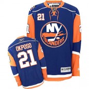 New York Islanders ＃21 Men's Kyle Okposo Reebok Premier Navy Blue Jersey