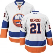 New York Islanders ＃21 Men's Kyle Okposo Reebok Premier White Away Jersey
