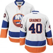 New York Islanders ＃40 Men's Michael Grabner Reebok Authentic White Away Jersey