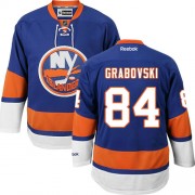 New York Islanders ＃84 Men's Mikhail Grabovski Reebok Authentic Royal Blue Home Jersey