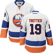 New York Islanders ＃19 Men's Bryan Trottier Reebok Authentic White Away Jersey
