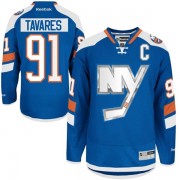 New York Islanders ＃91 Men's John Tavares Reebok Authentic Royal Blue 2014 Stadium Series Jersey