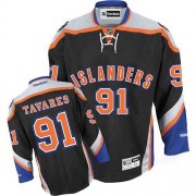 New York Islanders ＃91 Youth John Tavares Reebok Premier Black Third Jersey