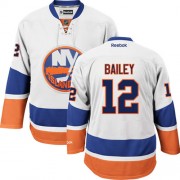 New York Islanders ＃12 Men's Josh Bailey Reebok Authentic White Away Jersey