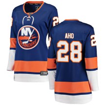 New York Islanders Women's Sebastian Aho Fanatics Branded Breakaway Blue Home Jersey