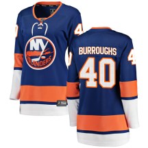 New York Islanders Women's Kyle Burroughs Fanatics Branded Breakaway Blue Home Jersey