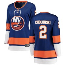 New York Islanders Women's Dennis Cholowski Fanatics Branded Breakaway Blue Home Jersey
