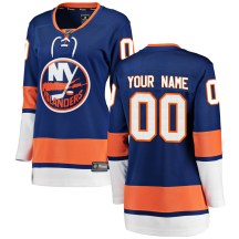 New York Islanders Women's Custom Fanatics Branded Breakaway Blue Custom Home Jersey