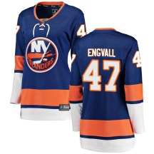 New York Islanders Women's Pierre Engvall Fanatics Branded Breakaway Blue Home Jersey