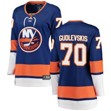 New York Islanders Women's Kristers Gudlevskis Fanatics Branded Breakaway Blue Home Jersey