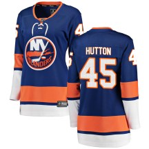 New York Islanders Women's Grant Hutton Fanatics Branded Breakaway Blue Home Jersey