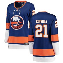 New York Islanders Women's Otto Koivula Fanatics Branded Breakaway Blue Home Jersey