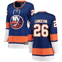 New York Islanders Women's Dave Langevin Fanatics Branded Breakaway Blue Home Jersey