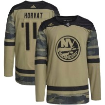 New York Islanders Youth Bo Horvat Adidas Authentic Camo Military Appreciation Practice Jersey