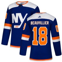 New York Islanders Men's Anthony Beauvillier Adidas Authentic Blue Alternate Jersey