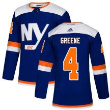 New York Islanders Men's Andy Greene Adidas Authentic Blue Alternate Jersey