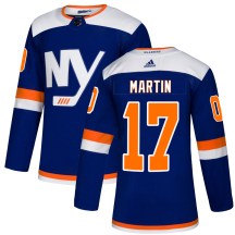 New York Islanders Men's Matt Martin Adidas Authentic Blue Alternate Jersey