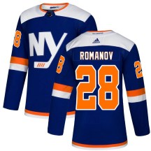 New York Islanders Men's Alexander Romanov Adidas Authentic Blue Alternate Jersey