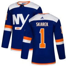 New York Islanders Men's Jakub Skarek Adidas Authentic Blue Alternate Jersey