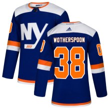 New York Islanders Men's Parker Wotherspoon Adidas Authentic Blue Alternate Jersey
