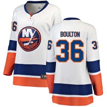 New York Islanders Women's Eric Boulton Fanatics Branded Breakaway White Away Jersey