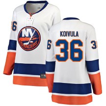 New York Islanders Women's Otto Koivula Fanatics Branded Breakaway White Away Jersey
