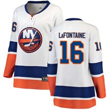 New York Islanders Women's Pat LaFontaine Fanatics Branded Breakaway White Away Jersey