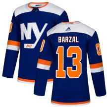 New York Islanders Youth Mathew Barzal Adidas Authentic Blue Alternate Jersey