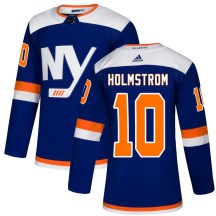 New York Islanders Youth Simon Holmstrom Adidas Authentic Blue Alternate Jersey