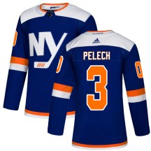 New York Islanders Youth Adam Pelech Adidas Authentic Blue Alternate Jersey