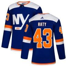 New York Islanders Youth Aatu Raty Adidas Authentic Blue Alternate Jersey
