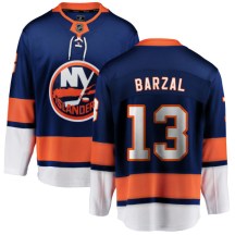 New York Islanders Youth Mathew Barzal Fanatics Branded Breakaway Blue Home Jersey