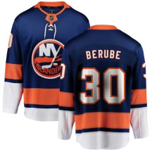 New York Islanders Men's Jean-Francois Berube Fanatics Branded Breakaway Blue Home Jersey