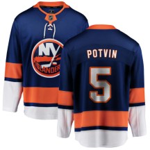 New York Islanders Youth Denis Potvin Fanatics Branded Breakaway Blue Home Jersey