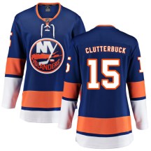 New York Islanders Women's Cal Clutterbuck Fanatics Branded Breakaway Blue Home Jersey