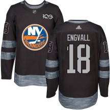 New York Islanders Men's Pierre Engvall Authentic Black 1917-2017 100th Anniversary Jersey