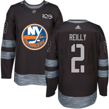 New York Islanders Men's Mike Reilly Authentic Black 1917-2017 100th Anniversary Jersey