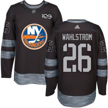 New York Islanders Men's Oliver Wahlstrom Authentic Black 1917-2017 100th Anniversary Jersey