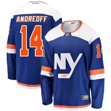 New York Islanders Youth Andy Andreoff Fanatics Branded Breakaway Blue Alternate Jersey