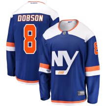 New York Islanders Youth Noah Dobson Fanatics Branded Breakaway Blue Alternate Jersey