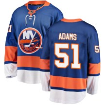 New York Islanders Youth Collin Adams Fanatics Branded Breakaway Blue Home Jersey
