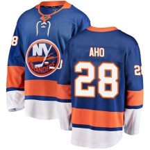 New York Islanders Youth Sebastian Aho Fanatics Branded Breakaway Blue Home Jersey
