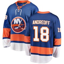 New York Islanders Youth Andy Andreoff Fanatics Branded Breakaway Blue Home Jersey