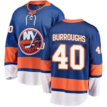 New York Islanders Youth Kyle Burroughs Fanatics Branded Breakaway Blue Home Jersey