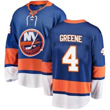New York Islanders Youth Andy Greene Fanatics Branded Breakaway Blue ized Home Jersey