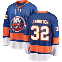 New York Islanders Youth Ross Johnston Fanatics Branded Breakaway Blue Home Jersey