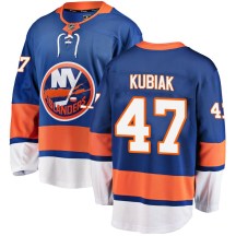 New York Islanders Youth Jeff Kubiak Fanatics Branded Breakaway Blue Home Jersey