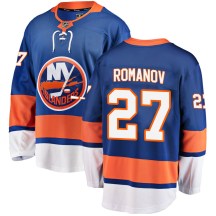 New York Islanders Youth Alexander Romanov Fanatics Branded Breakaway Blue Home Jersey